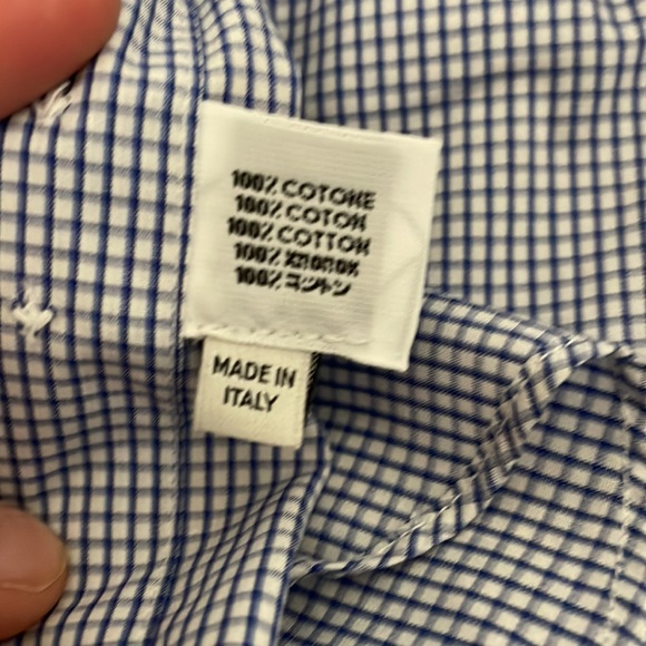 [Valentino] mens checkered button down - Picture 4 of 6